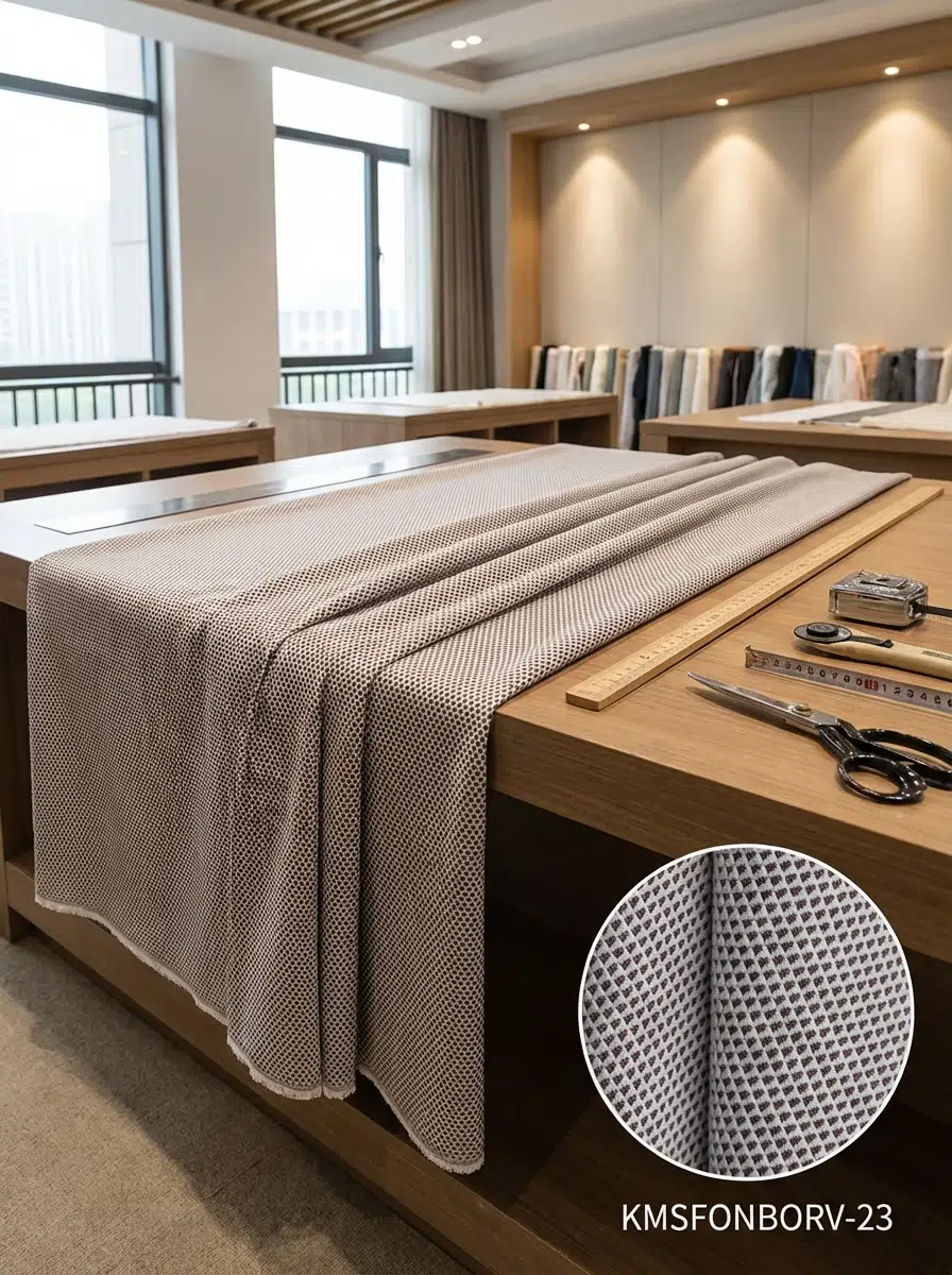 Armül Dokulu Fon Perdelik Kumaş 100en300boy - AÇIK GRİ