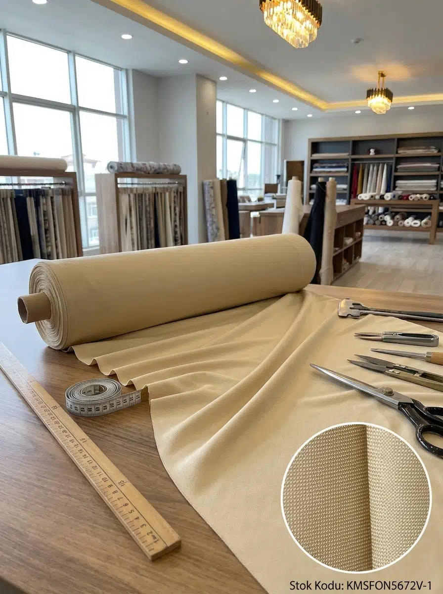 Armül Dokuma Fon Perdelik Kumaş 100en300boy - SARI