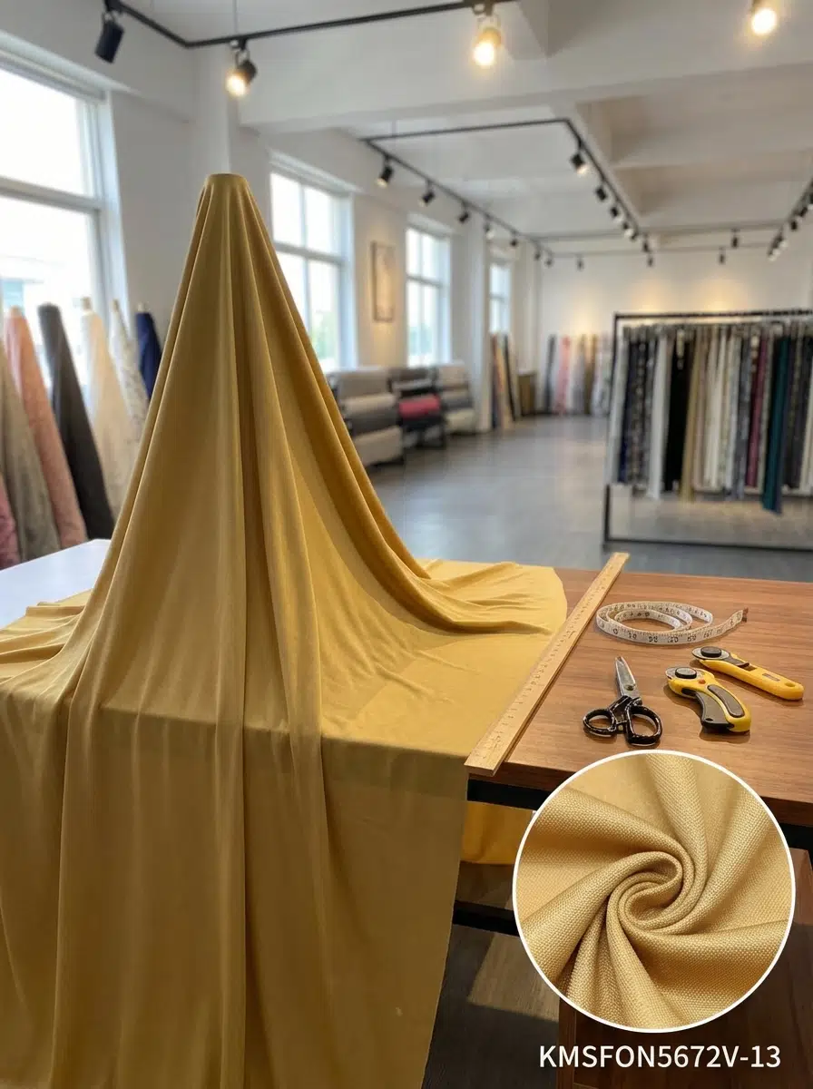 Armül Dokuma Fon Perdelik Kumaş 100en300boy - ALTIN SARISI