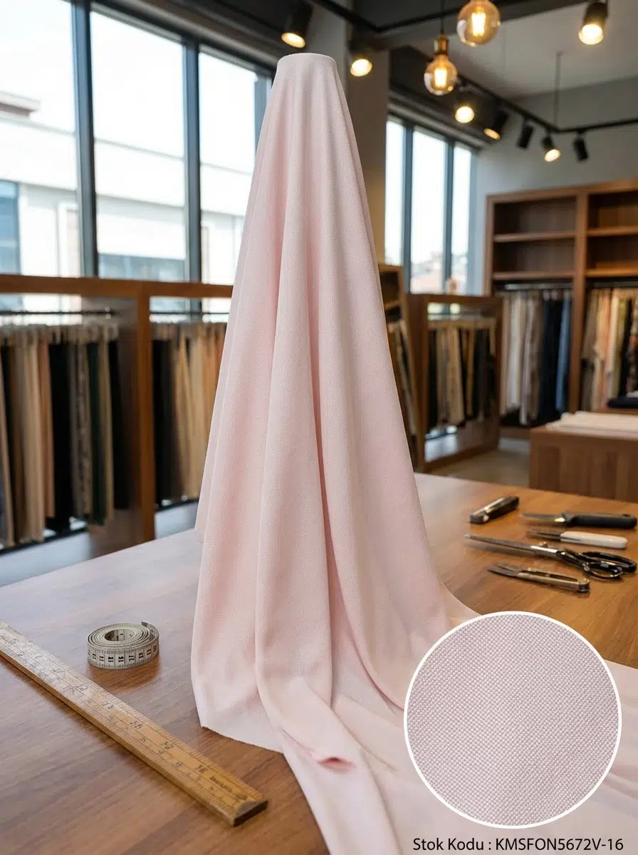 Armül Dokuma Fon Perdelik Kumaş 100en300boy - PUDRA