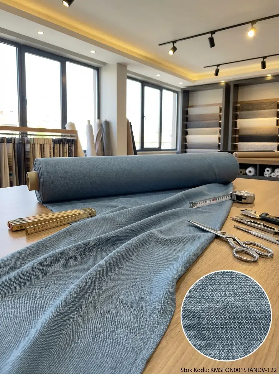 Armül Düz Polyester Kadife Kumaş 100en300boy - MAVİ