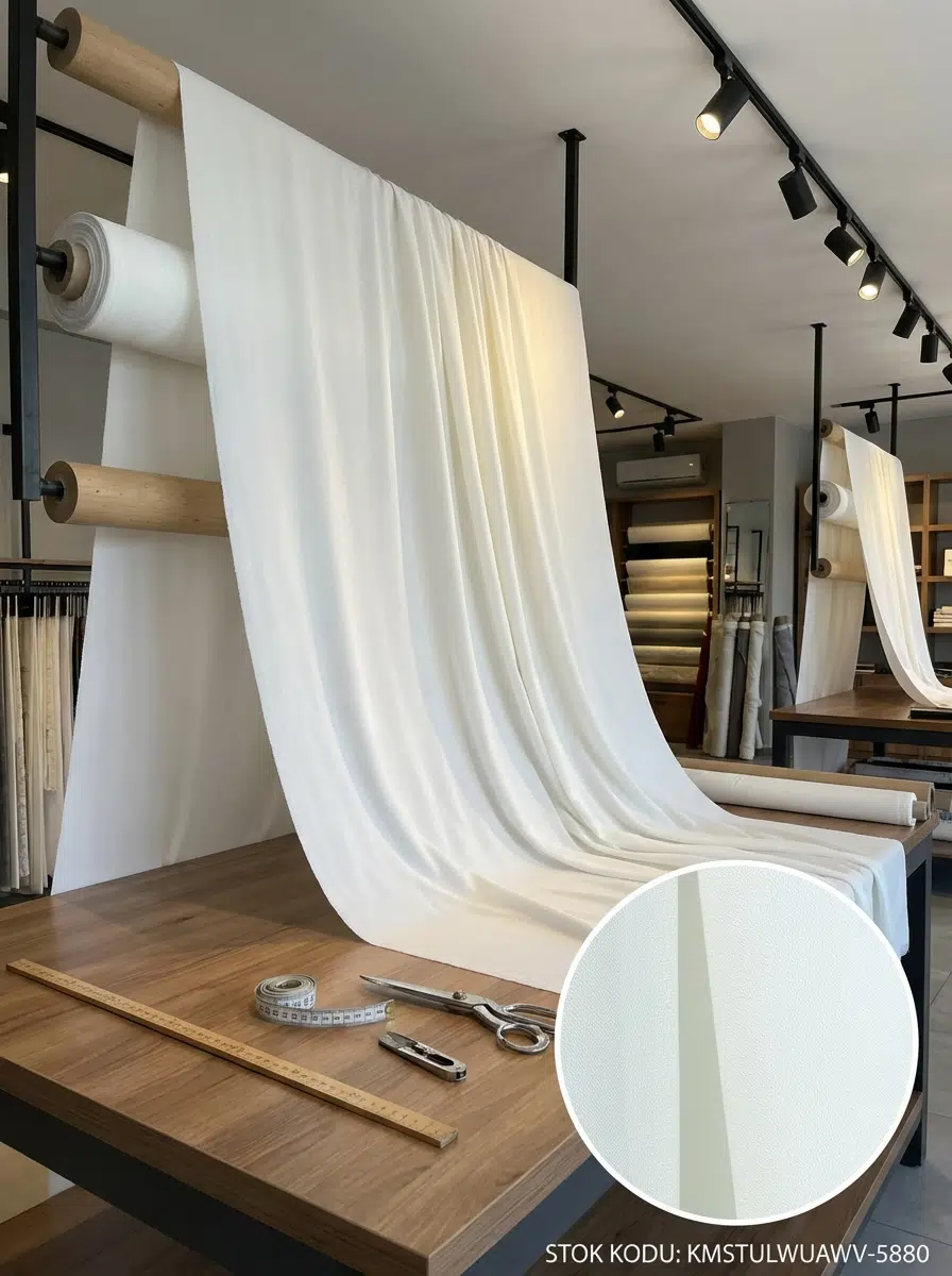 Armül Fantazi Tül Perdelik Kumaş 100enx300boy - EKRU