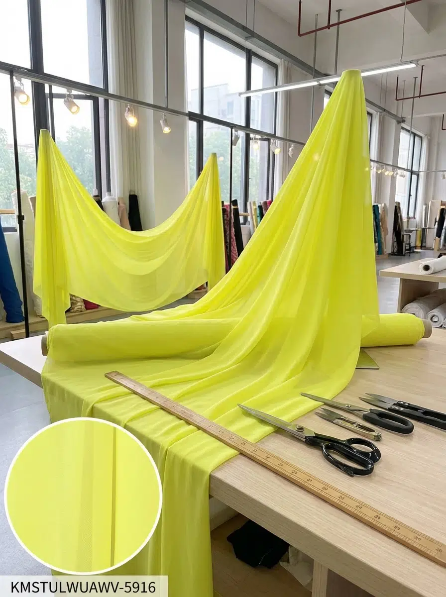 Armül Fantazi Tül Perdelik Kumaş 100enx300boy - SARI