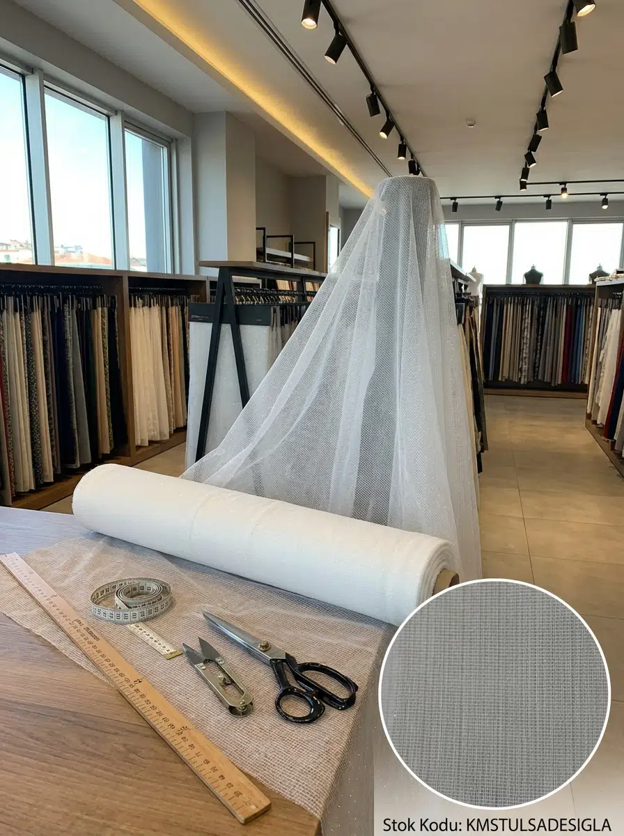 Armül Fantazi Tül Perdelik Kumaş 100enx300boy - EKRU