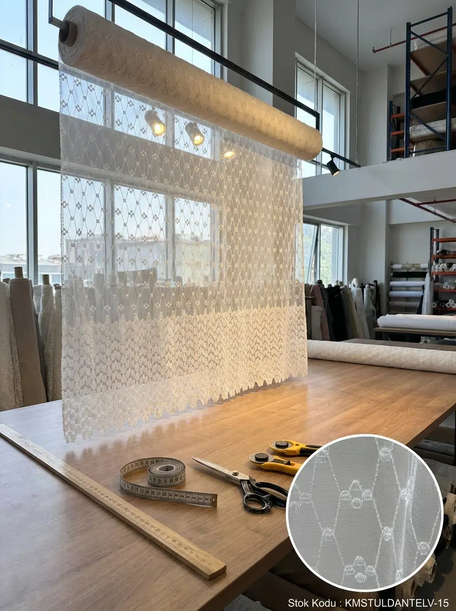 Armül Raşel Perdelik Kumaş 100en300boy - EKRU