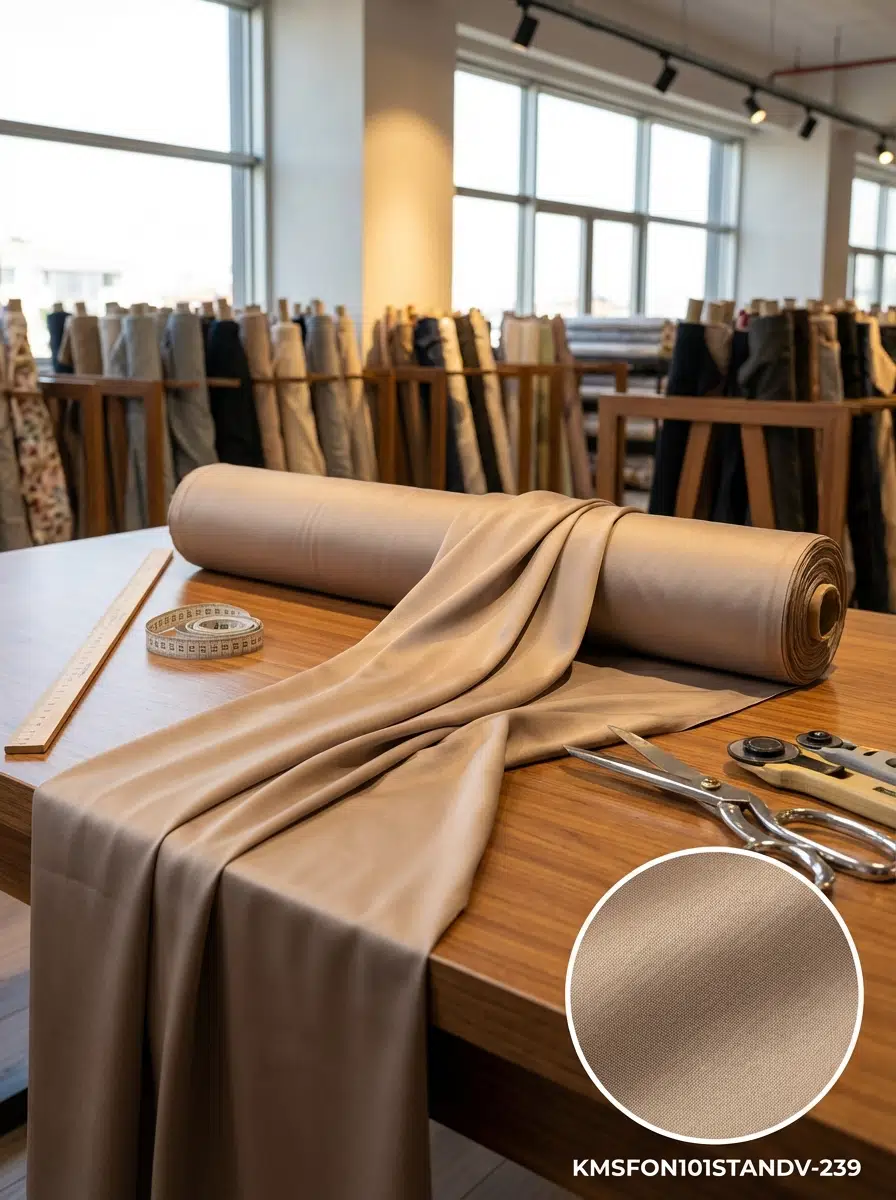 Armül Saten Blackout Perdelik Kumaş 100en300boy - AÇIK BEJ