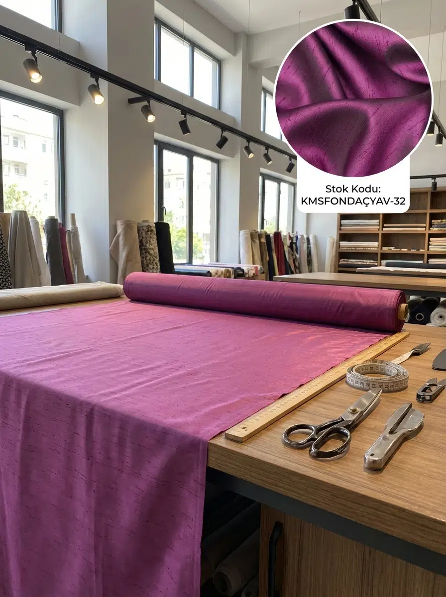 Armül Tafta Örgü Düz Perdelik Kumaş 100en300boy - MOR