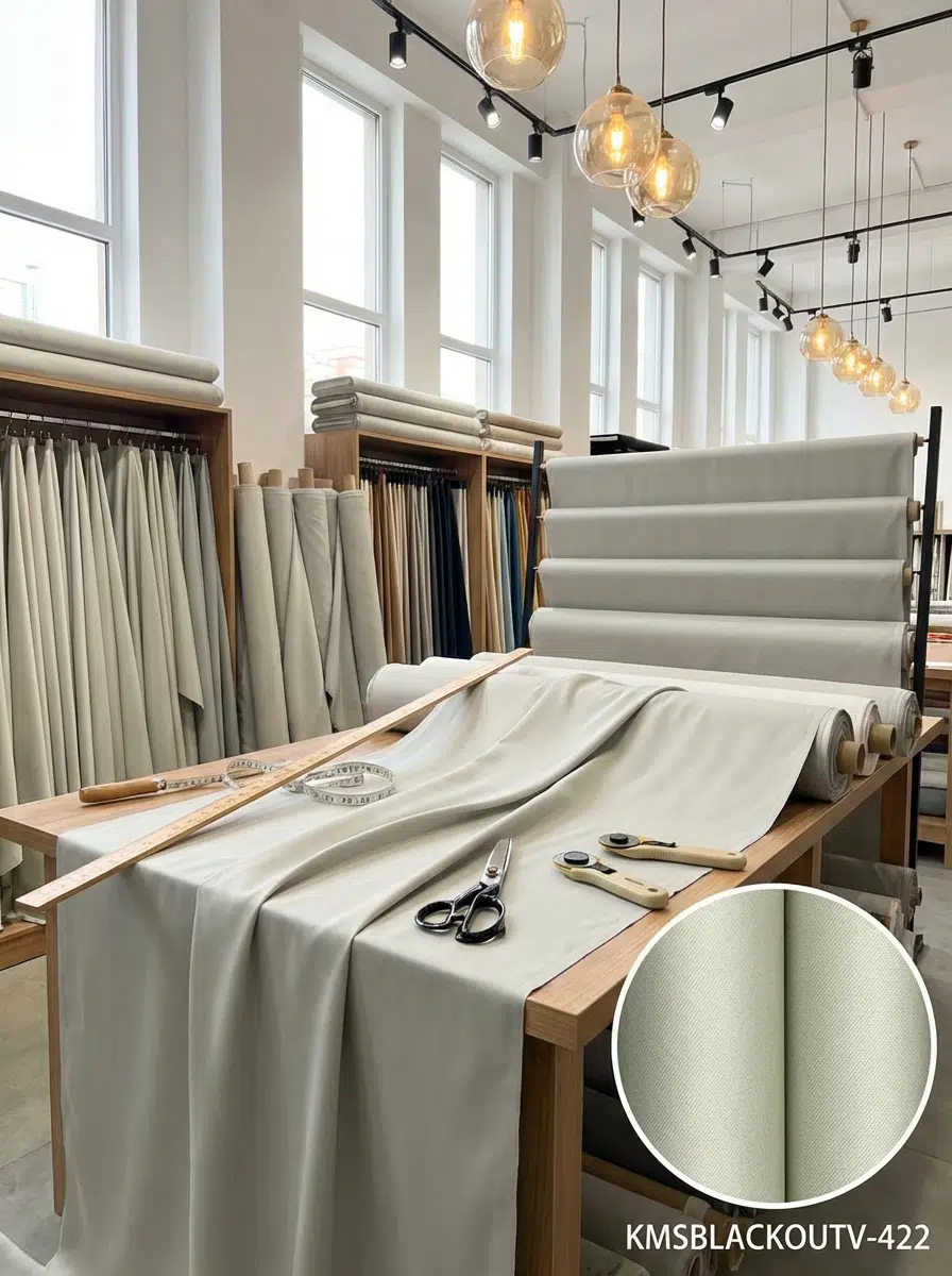 Blackout Çift Taraflı Saten Dokuma Fon Perdelik Kumaş 100en300boy - SU YEŞİLİ