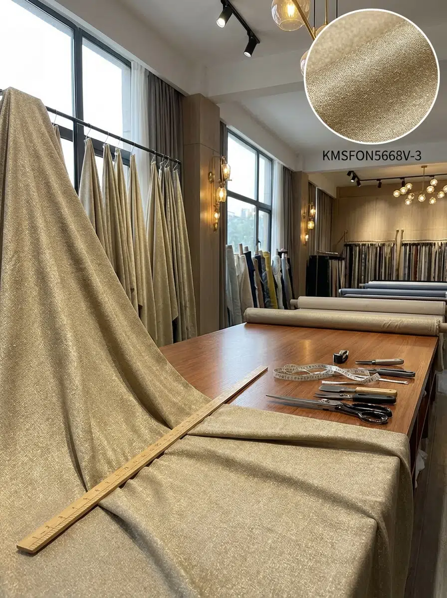 Jakar Desenli Dokuma Fon Perdelik Kumaş 100en300boy - ALTIN SARISI