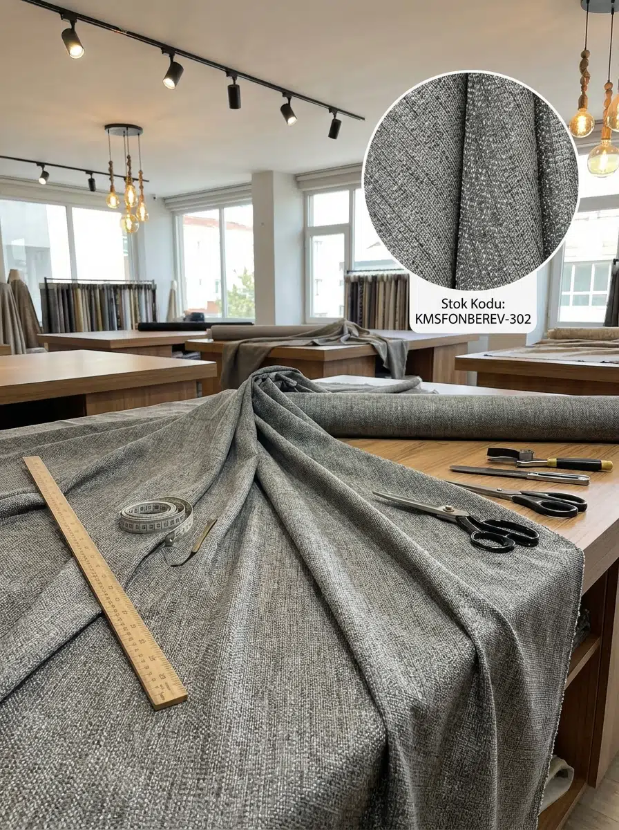 Jakar Desenli Dokuma Fon Perdelik Kumaş 100en300boy - KOYU GRİ