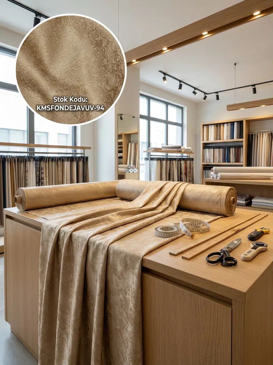 Jakar Desenli Dokuma Fon Perdelik Kumaş 100en300boy - KAHVE