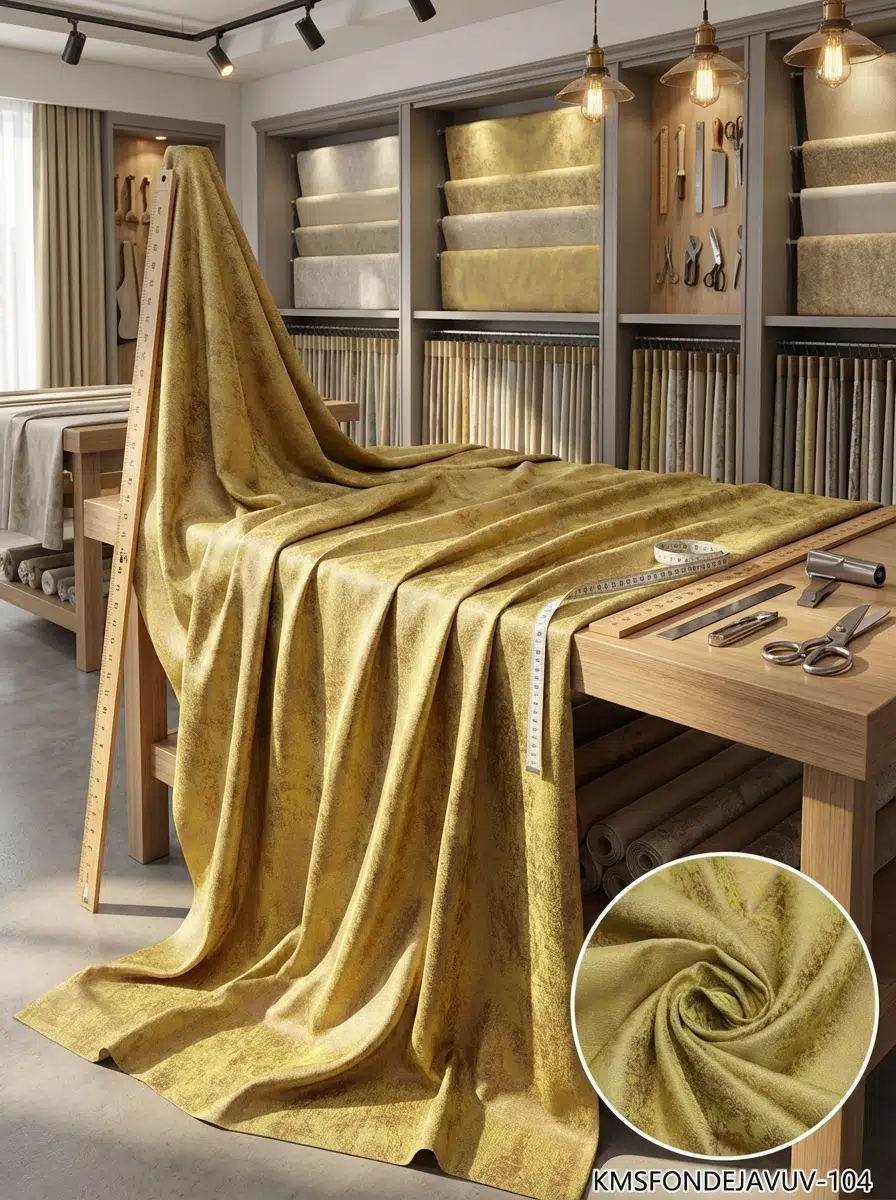 Jakar Desenli Dokuma Fon Perdelik Kumaş 100en300boy - SARI-KAHVE