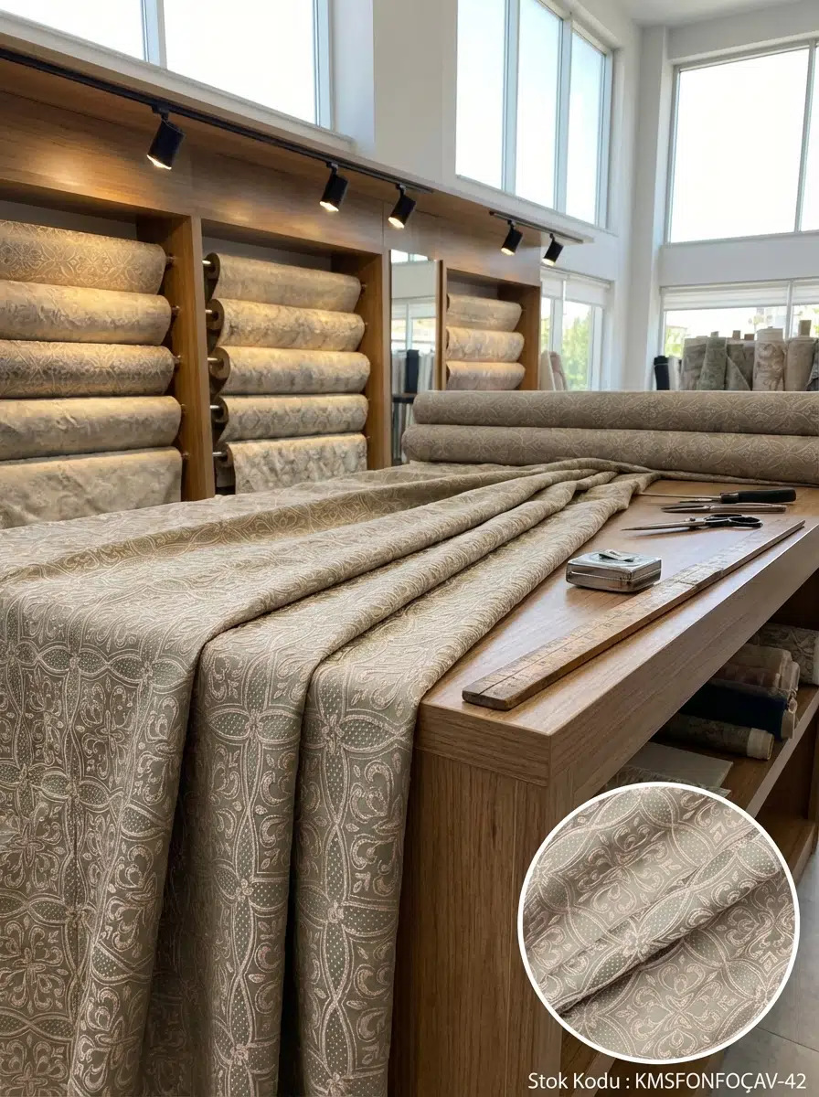 Jakar Desenli Jakar Dokuma Perdelik Kumaş 100en300boy - PUDRA