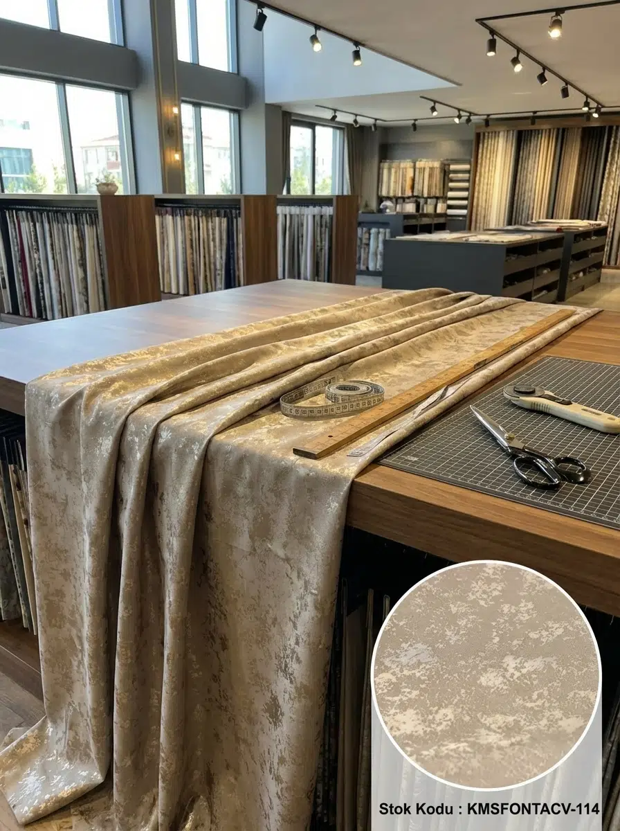 Jakar Dokuma Jakar Desenli Perdelik Kumaş 100en300boy - TOPRAK