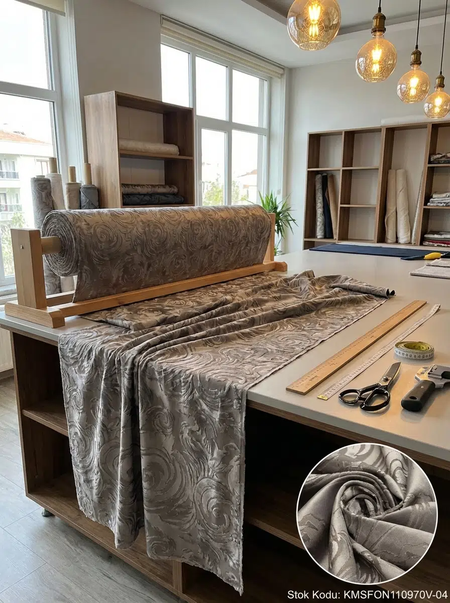 Jakar Döşemelik Fon Perdelik Kumaş 100en140boy - K.KAHVE