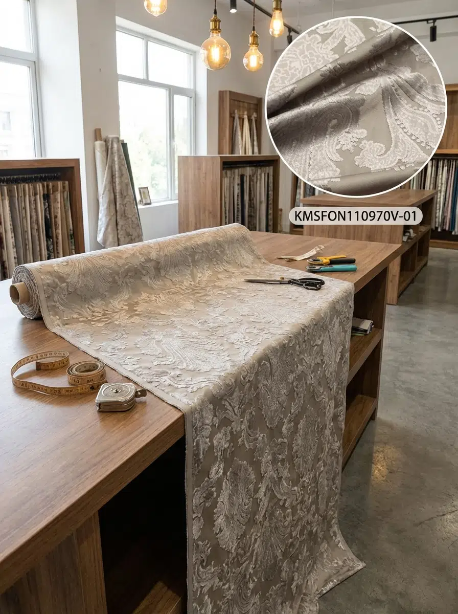 Jakar Döşemelik Fon Perdelik Kumaş 100en140boy - KOYU KAHVE