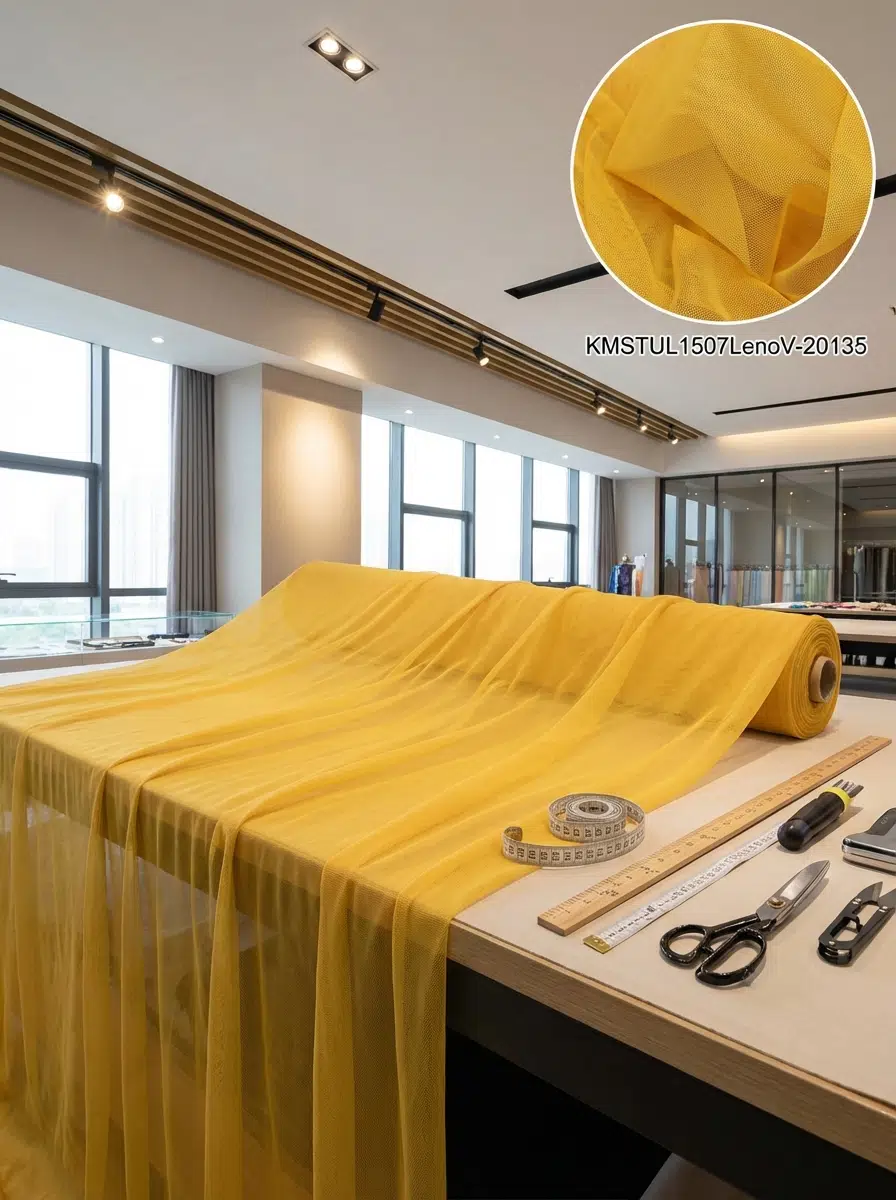 Petek Dokulu Dekoratif Tül Perdelik Kumaş 100en300boy - HARDAL