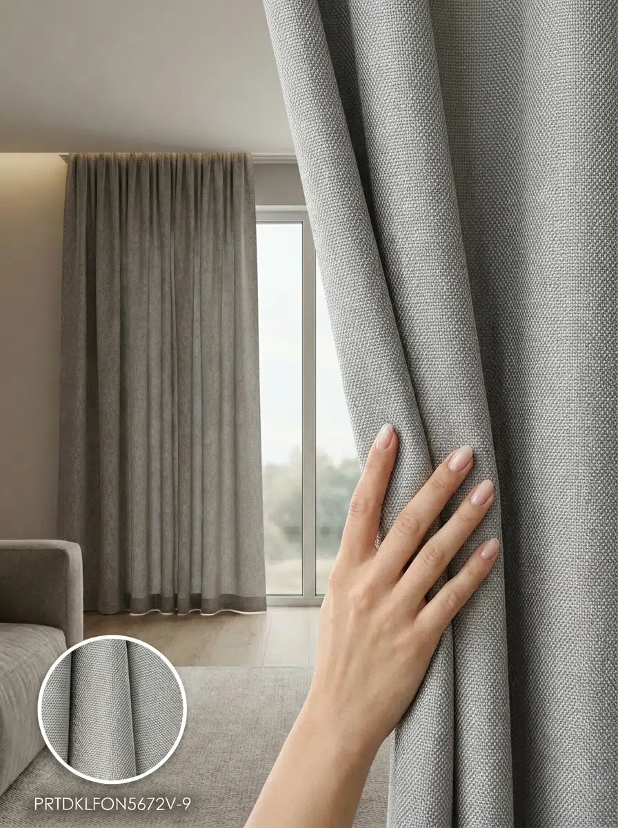 PratikFon Armül Fon Perde 140en260boy cm Az Işık Geçiren Hazır - GRİ