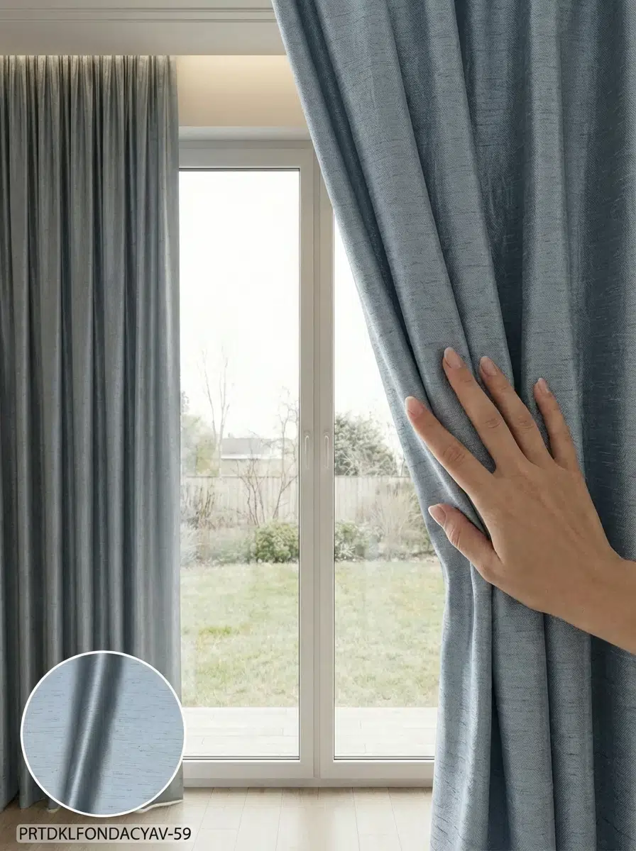 PratikFon Armül Fon Perde 140en260boy cm Az Işık Geçirgen Hazır Dikili - PLATİN