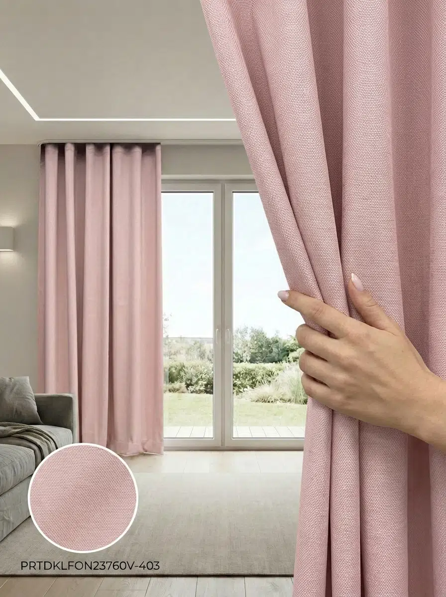 PratikFon Armül Fon Perde 140x260 cm Az Işık Geçiren - PUDRA