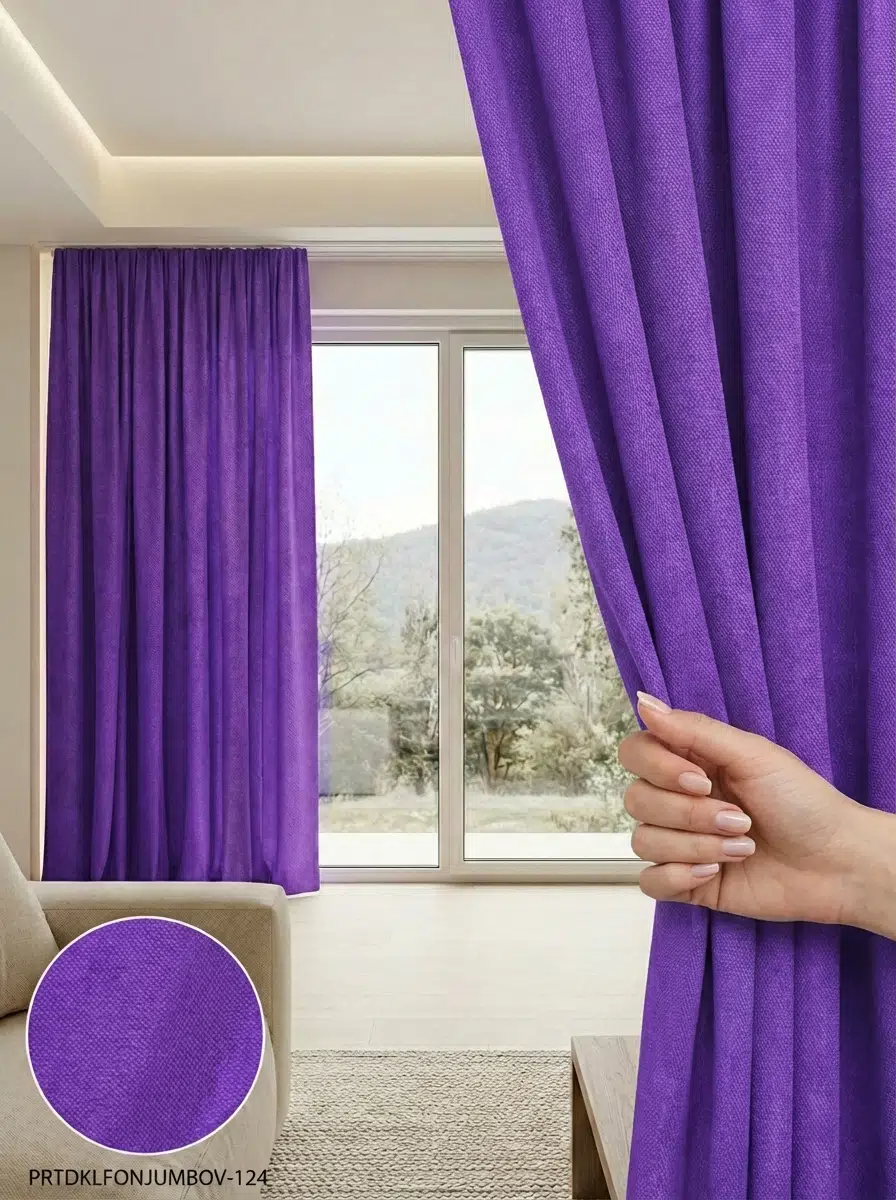 PratikFon Armül Fon Perde 140x260 cm Az Işık Geçiren - MOR