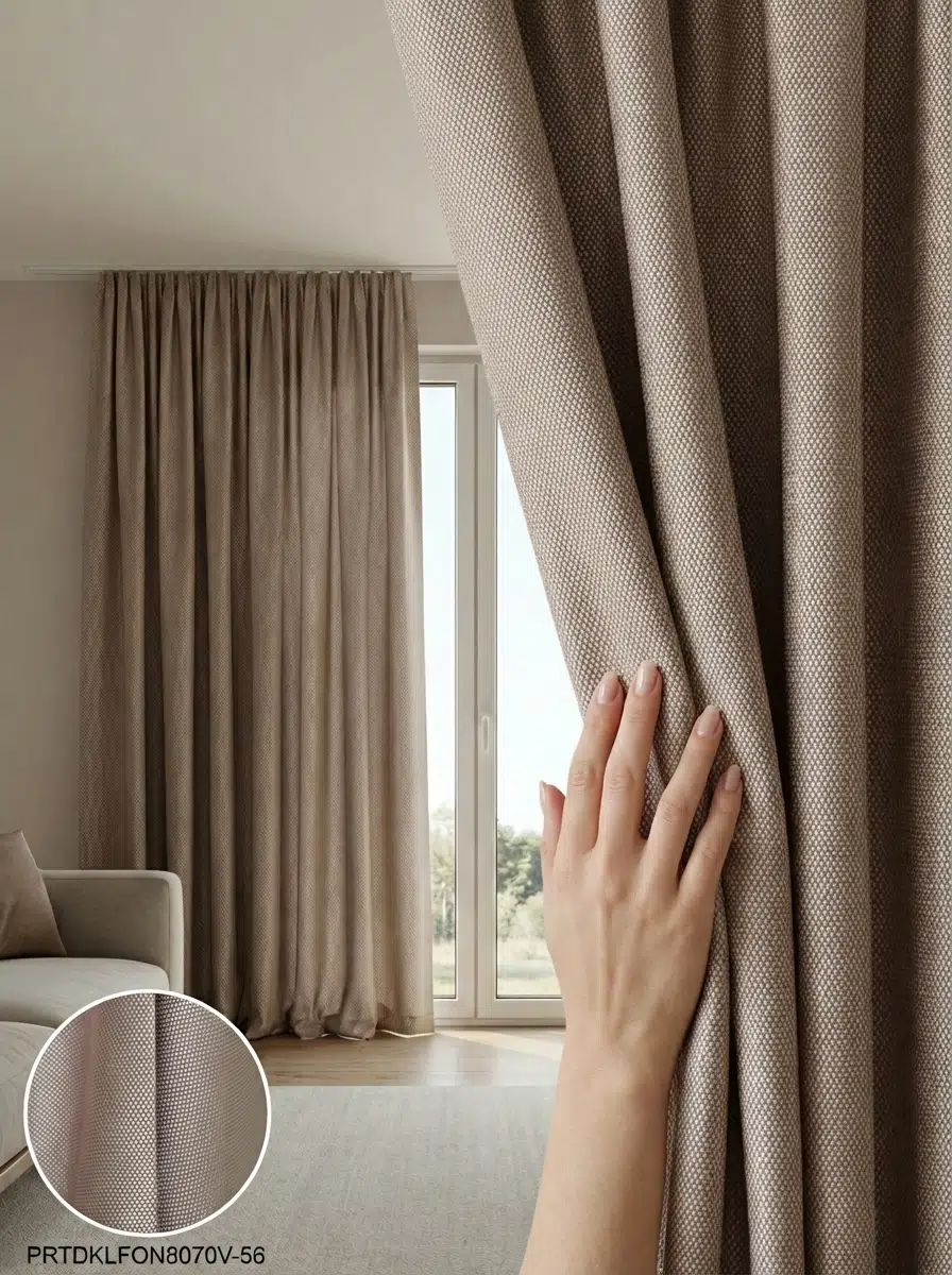 PratikFon Armül Fon Perde 140x260 cm Az Işık Geçirgen - PUDRA