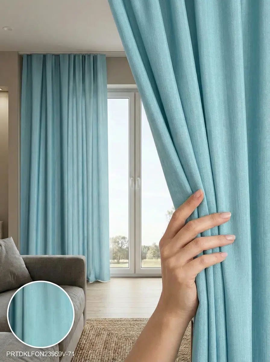 PratikFon Armül Fon Perde 140x260 cm Az Işık Geçirgen - NİL YEŞİLİ