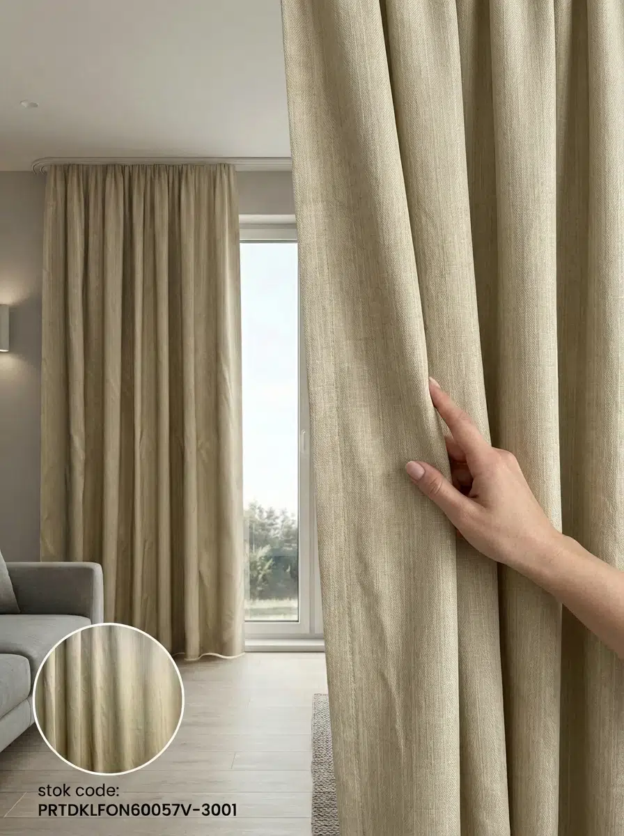 PratikFon Armül Fon Perde 140x260 cm Az Işık Geçirgen - VİZON