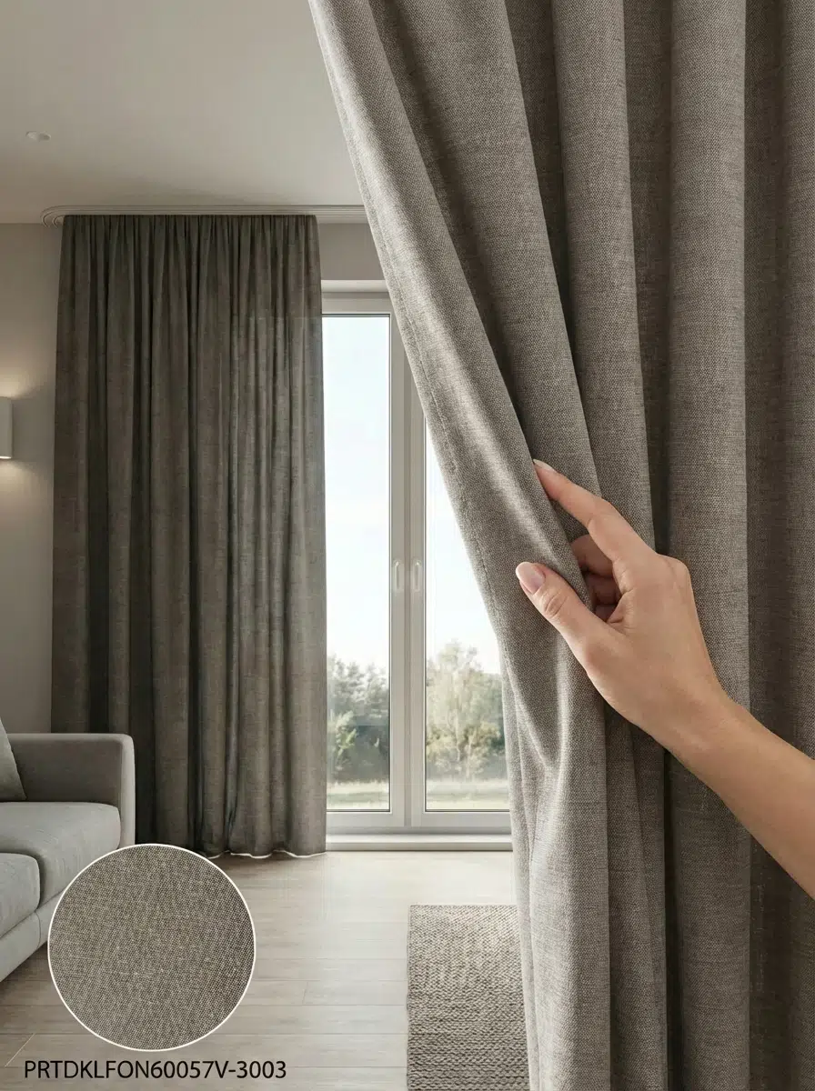 PratikFon Armül Fon Perde 140x260 cm Az Işık Geçirgen - PUDRA