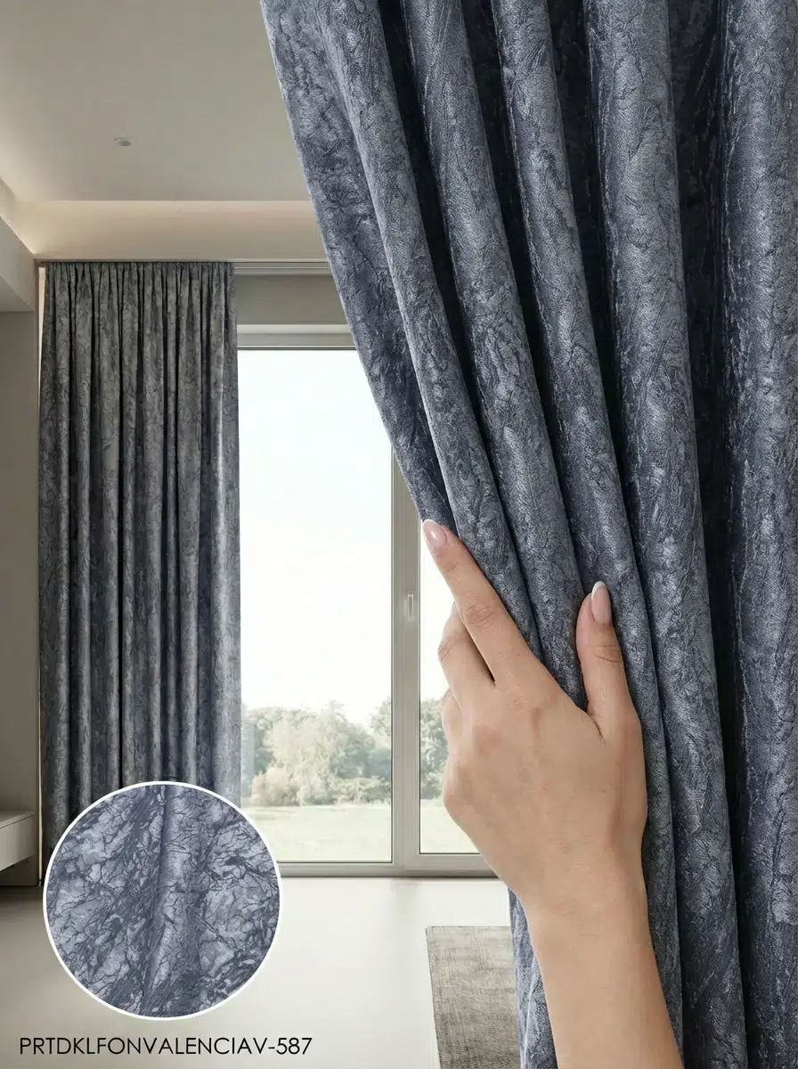 PratikFon Jakar Dokuma Fon Perde 140en260boy cm Hazır Dikili - MOR