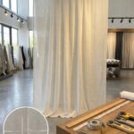 Armül Kare Geometri Tül Perde Kumaşı 100x300 cm