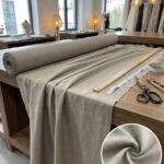 Armül Keten Efektli Fon Perde Kumaşı 100x300 cm