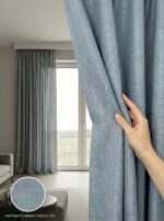 Armül Düz Polyester Kadife Hazır Fon Perde 140x260 cm Tek Kanat