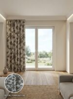 Fon Dokuma Jakar Desenli Hazır Fon Perde 140x260 cm Tek Kanat - Görsel 2