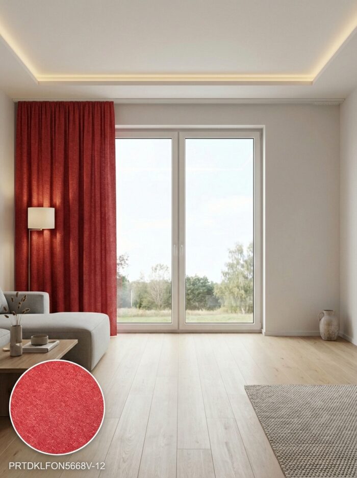 Jakar Dokuma Desenli Hazır Fon Perde 140x260 cm Tek Kanat - Görsel 2