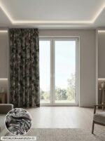 Jakar Dokuma Desenli Hazır Fon Perde 140x260 cm Tek Kanat - Görsel 2