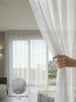 Armül Kare Geometri Hazır Tül Perde 300x255 cm