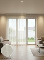 Dekoratif Tül Leno Dokuma Hazır Tül Perde 300x255 cm - Görsel 2