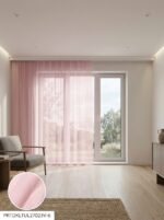 Dekoratif Tül Leno Dokuma Hazır Tül Perde 300x255 cm - Görsel 2