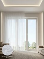 Dekoratif Tül Leno Dokuma Hazır Tül Perde 300x255 cm - Görsel 2