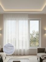 Dekoratif Tül Leno Dokuma Hazır Tül Perde 300x255 cm - Görsel 2