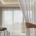 Dekoratif Tül Leno Dokuma Hazır Tül Perde 300x255 cm