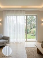 Dekoratif Tül Leno Dokuma Hazır Tül Perde 300x255 cm - Görsel 2