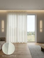 Dekoratif Tül Leno Dokuma Hazır Tül Perde 300x255 cm - Görsel 2