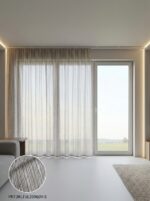 Dekoratif Tül Leno Dokuma Hazır Tül Perde 300x255 cm - Görsel 2