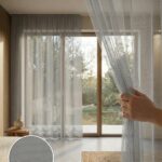 Raşel Dokuma Jakar Desenli Hazır Tül Perde 300x255 cm