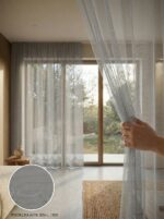 Raşel Dokuma Jakar Desenli Hazır Tül Perde 300x255 cm