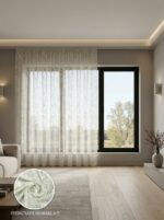Raşel Armül Hazır Tül Perde 300x255 cm - Görsel 2