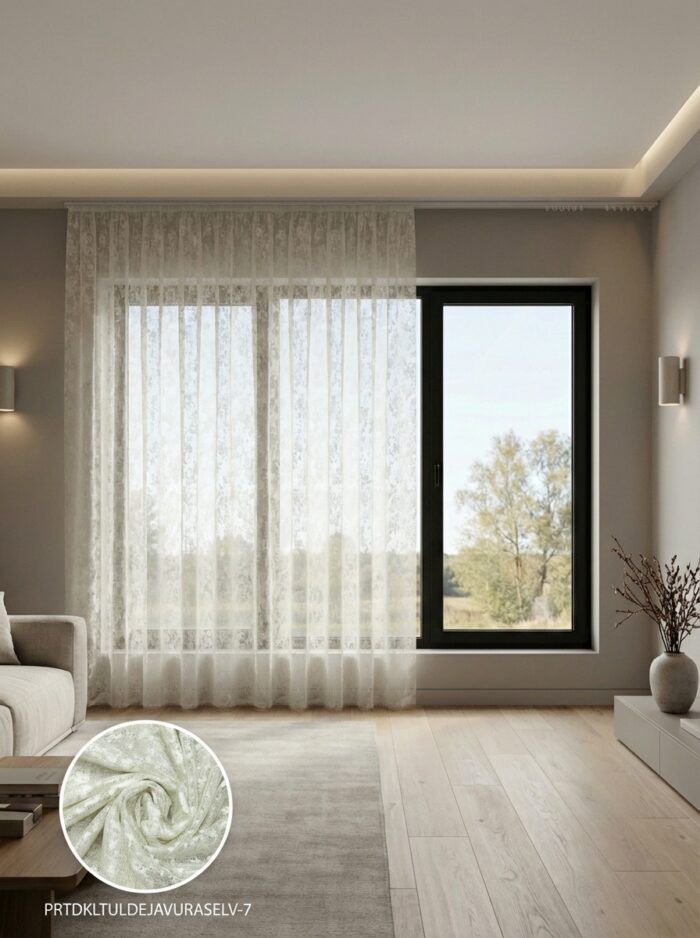 Raşel Armül Hazır Tül Perde 300x255 cm - Görsel 2