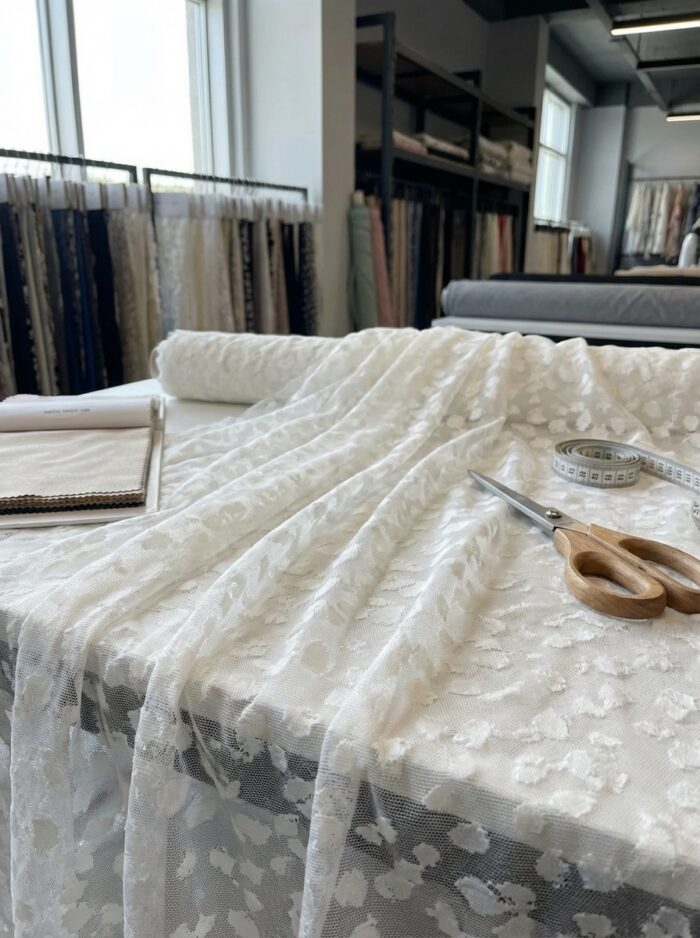 Raşel Jakar Desenli Tül Perde Kumaşı 100x300 cm - Görsel 2